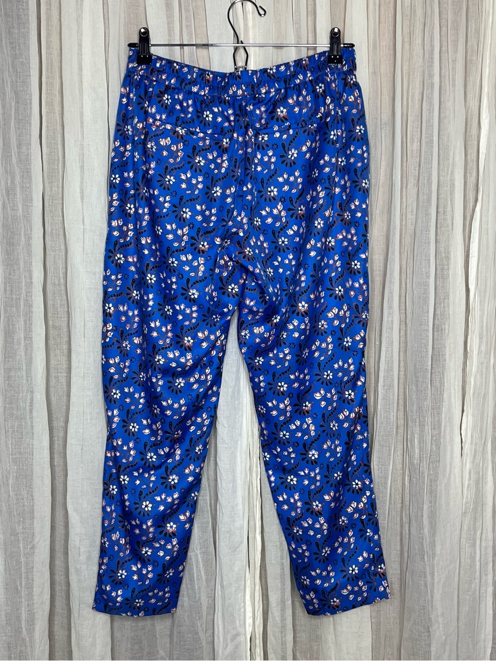 J.crew Blue Floral Straight Leg Pants - Picture 3 of 5